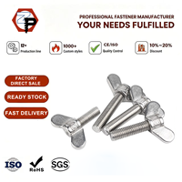 Vis à oreilles DIN standard en acier inoxydable 304 A2-70 M4 M5 M6 M8 M10 M12 M14 M16 DIN316 Vis papillon à serrer