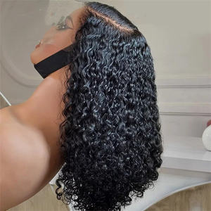 Molto popolare stile Bob parrucche senza colla 100% <span class=keywords><strong>capelli</strong></span> umani brasiliano pizzo anteriore parrucche Afro crespo <span class=keywords><strong>capelli</strong></span> umani ricci parrucche per donne nere - Product Image 1