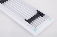Grille de retour d'air rectangulaire en aluminium HSW OEM/ODM moderne et durable à lame unique réglable pour plafond