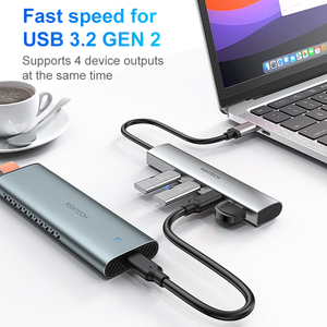 <span class=keywords><strong>Hub</strong></span> USB-C RSHTECH 4 ports 10 Gbps, uniquement données, <span class=keywords><strong>hub</strong></span> USB 3.1, adaptateur multiport compatible avec ordinateur portable, claviers, smartphones, tablettes - Product Image 5