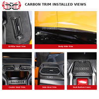 Panneau de garniture de console centrale en fibre de carbone sèche pour Lamborghini Urus/Urus SE 2018-2025, ajustement parfait, accessoires automobiles