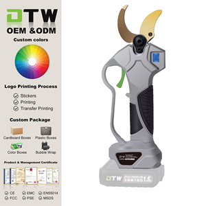 Tesoura de Poda Elétrica Sem Fio de Alta Potência DTWA1-0021 com Lâmina SK5 e Display Digital - Product Image 1