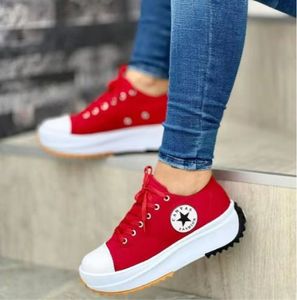 Chaussures pour femmes, chaussures en toile respirantes, chaussures décontractées à tige haute pour femmes, chaussures rehaussantes, nouveau style printemps-automne - Product Image 5