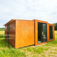Maison préfabriquée prête à l'emploi, conteneur de transport préfabriqué, maison extensible, petite maison portable, villa de luxe préfabriquée