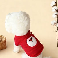 Mignon Design Pet Vêtements Accessoires Imprimer Motif Comme Bichon Teddy Yorkshire Maltais Chats Chiens Gilet pour Noël