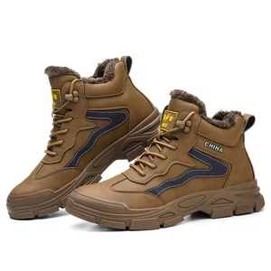 Botas de trabajo resistentes al desgaste para obras de construcción, ropa de trabajo, zapatos deportivos impermeables y antideslizantes para senderismo para hombres - Product Image 3