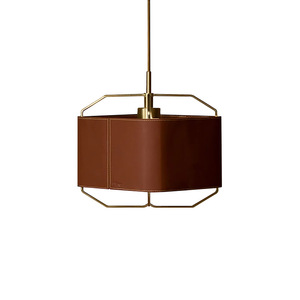 Lampe suspendue rétro nordique, 40 cm de large, rectangulaire, LED E27, commande par interrupteur, pour bureau, chambre à coucher - Product Image 5