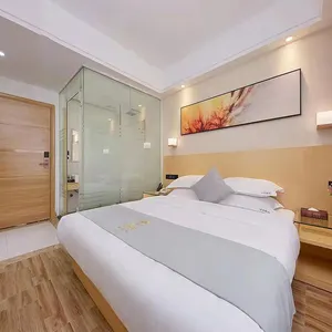 木质卧室套装实心酒店客房制造商定制现代当代佛山酒店家具5星级