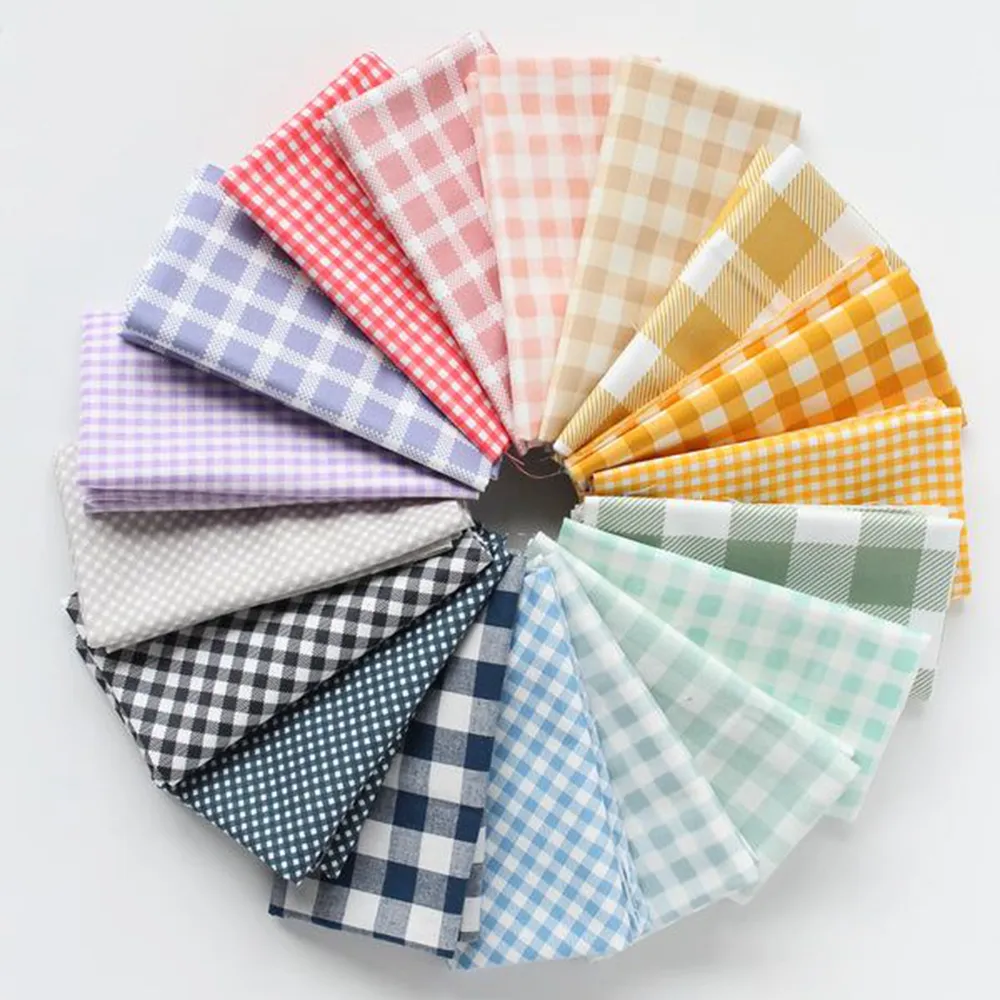 Customized professional Small plaid clothing fabric linen shirt fabric wholesale From China supplier