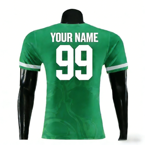 Ropa Deportiva Personalizada <span class=keywords><strong>de</strong></span> Fútbol Americano, <span class=keywords><strong>Camiseta</strong></span> con Impresión Digital por Sublimación, 100% Poliéster, Transpirable y que Absorbe la Humedad - Product Image 2