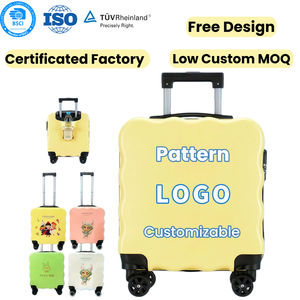 <span class=keywords><strong>Valise</strong></span> à roulettes légère pour enfants <span class=keywords><strong>de</strong></span> 18 pouces avec serrure à code, mignonne <span class=keywords><strong>valise</strong></span> <span class=keywords><strong>de</strong></span> voyage à main, roues 360°, boîte cadeau - Product Image 1