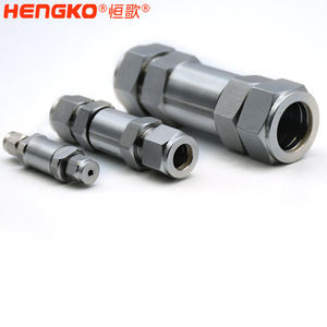 HENGKO Flammensperre Edelstahl Gassicherheitsvorrichtung Rückschlagventile Flammbarer Gas-Rückflammenstopper für Acetylen- oder LPG-Leitungen - Product Image 3