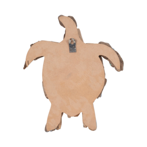 Scultura artistica a forma di tartaruga in legno di recupero, decorazione murale costiera per casa, bagno, soggiorno, ufficio - Product Image 5