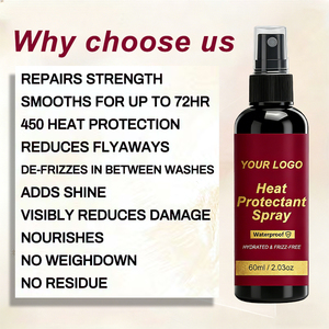Spray Protector de Calor para el Cabello de 60 ml al por Mayor, para Dar Brillo al Cabello, Cuidado del Cabello, Spray Suavizante, Práctico para <span class=keywords><strong>Viajes</strong></span>, con Logotipo Personalizado - Product Image 4