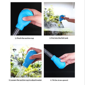 SUNSUN Mini Aquarium Grindreiniger ABS 50ml Zuigcapaciteit Multifunctioneel Waterwissel/Voeding Milieuvriendelijk Visbak - Product Image 5