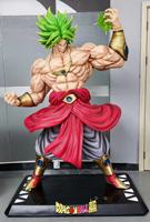 Figurine en résine artistique peinte à la main Dragon Ball Super Broly GK grandeur nature 1:1, Saiyan pleine puissance, avec éclairage LED, objet de collection anime pour exposition