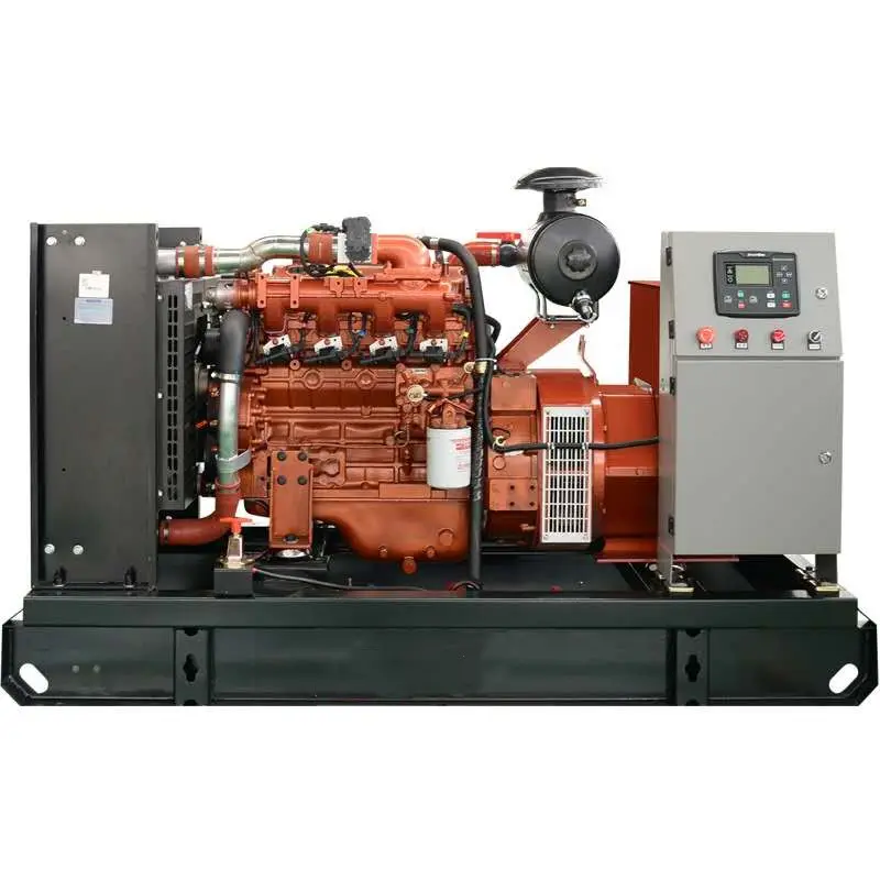 3 Fase CE 50Hz 1500Rpm Pendingin Air 200KW 250kva Generator Gas Alam Diam dengan Cummins Grid Utama