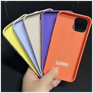Cover Originale per <span class=keywords><strong>Cellulare</strong></span> in Microfibra Antiurto con LOGO in Silicone Liquido per Apple iPhone 14 13 12 Plus Pro Max - Product Image 5