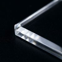 Plaque de verre de quartz transparente sur mesure avec trous précis, plaque de silice fondue haute température pour usage en laboratoire, soudage et découpe