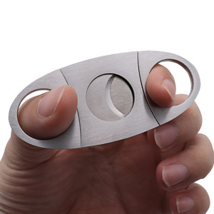 Cortador de Cigarros de Acero Inoxidable, Forma de Barra, Doble Cuchilla, Accesorios Manuales para Cigarros - Product Image 1