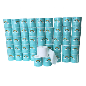 60 <span class=keywords><strong>Rollos</strong></span>/Caja, <span class=keywords><strong>Papel</strong></span> Higiénico Familiar al por Mayor, Resistente y Suave, de 3 Capas, Ecológico, con Diseño de Arcoíris, Versión en Inglés - Product Image 2