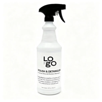 Spray démêlant pour chiens et chevaux, formule antistatique, élimine les poils crépus, spray démêlant pour crinière et queue de cheval, marque privée