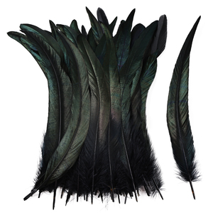 Plumes de queue de <span class=keywords><strong>coq</strong></span> naturelles teintes sur mesure en gros pour la pêche à la mouche, les costumes, le carnaval, les mariages, les fêtes, l'artisanat et la décoration de scène - Product Image 1