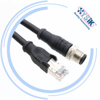 Conector de PCB con Codificación A/D/X M12, Blindado, Impermeable IP67, 3, 4, 5, 6, 8 Pines, Montaje en Panel, para Sensor Industrial