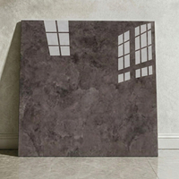 Carrelage intérieur pour sol en marbre marron 60x60, texture marbre café, carreaux de sol en porcelaine polie pour appartement