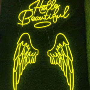 Thả vận chuyển <span class=keywords><strong>Led</strong></span> Neon Ánh sáng cánh tùy chỉnh đầy màu sắc Acrylic Neon điện tử dấu hiệu cho trang trí bức ảnh hiển thị - Product Image 2