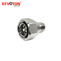 Connecteur RF plaqué nickel 50 ohms L29 7/16 DIN mâle vers HN femelle, adaptateur coaxial en stock