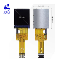 Écran OLED à cristaux liquides de 0,78 pouces, petit écran SH1107, affichage 128x80, écran nu, interface SPI/IIC
