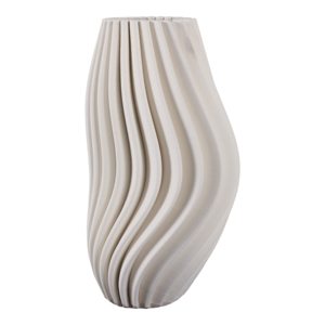 Vaso in ceramica con curve verticali scultoree 3D, stile moderno, per soggiorno, camera da letto, decorazione per la casa - Product Image 3