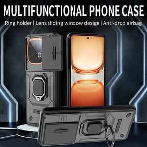 Funda Protectora para Teléfono Resistente a Impactos, con Anillo Metálico Duradero de 360° <span class=keywords><strong>y</strong></span> Protección de Lente para IQOO Z10 Turbo, Venta al Por Mayor del Fabricante - Product Image 2