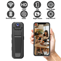 Cámara de seguridad pequeña L7 WIFI con grabación en bucle, compatible con 128GB, dispositivo de video para vlogging, cámara deportiva de acción, grabadora portátil.