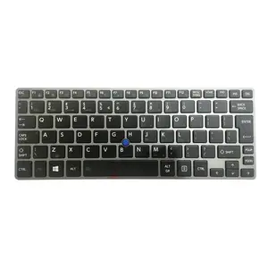 Teclado para Ordenador portátil Toshiba Dynabook R634/E27K R634/K R634/L R634/M R634/W4K, inglés, US, negro, con retroiluminación y puntería, nuevo