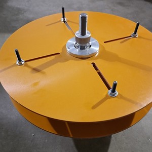 Accessoires pour machine à masques plats : Baffle en bakélite, Orange, 1 pièce standard, Roue de guidage conique en nylon KN95, Fabrication de masques en PU - Product Image 2