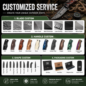 Coltello Tascabile Pieghevole Professionale da Esterno Popolare con Lama in Acciaio Inossidabile e Manico in Plastica Personalizzabile con Supporto OEM - Product Image 5