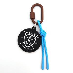 Porte-clés mousqueton ovale, logo en PVC personnalisé, couleur personnalisée, cadeau promotionnel quotidien <span class=keywords><strong>pour</strong></span> l'extérieur - Product Image 4