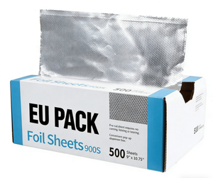 Feuilles de papier aluminium 500 unités, pré-découpées, interpliées, robustes, pour restaurants, traiteurs, cuisson et grillades - Product Image 1