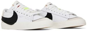 <span class=keywords><strong>Nike</strong></span> Blazer Low '77 Jumbo pour homme, chaussures de skateboard blanches <span class=keywords><strong>et</strong></span> noires à lacets, en cuir véritable, bout rond - Product Image 4