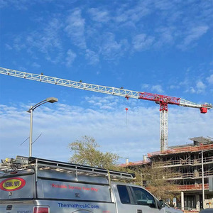 Grues à tour à dessus plat de longueur d'usine Grue à tour à bras long à charge élevée Grue à tour à dessus plat pour des projets de construction - Product Image 3