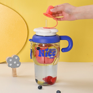 Large Capacity Ice Cold Water Bottle 1680ml With Straw And Handle For Travel Bpa Free Plastic Drinkware - Product Image 2