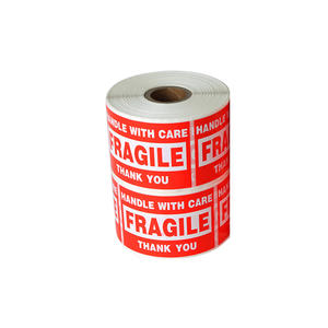 Etiqueta Adhesiva de Alta Visibilidad, Frágil, Material de Papel, Forma Personalizada, Marca para Logística y Embalaje, Transparente - Product Image 6