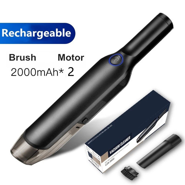 Portable Rechargeable Wireless Vacuum Cleaner Powerful Cyclone Handheld for Dry Cleaning for Car & Home Battery Operated