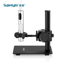 Microscopio Digital USB Portátil Supereyes B011 5MP 2000X, Cámara Industrial Z008 con Soporte, Luz LED Ajustable, Clasificación IP55, Aluminio