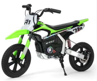 Mini moto électrique tout-terrain pour enfants avec frein à disque arrière, pneus à crampons et béquille