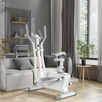 Machine de marche intérieure ultra silencieuse Contrôle magnétique Équipement de fitness elliptique Vélo d'exercice commercial à pied