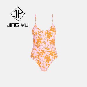 Maillot de bain une pièce imprimé bohème de haute qualité OEM, maillot de bain une pièce personnalisé en polyester écologique - Product Image 5