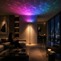 Lámpara de Pie RGB de 16 Millones de Colores, con Atenuación Continua y Control Remoto, Lámpara LED Moderna para el Hogar y Sala de Juegos